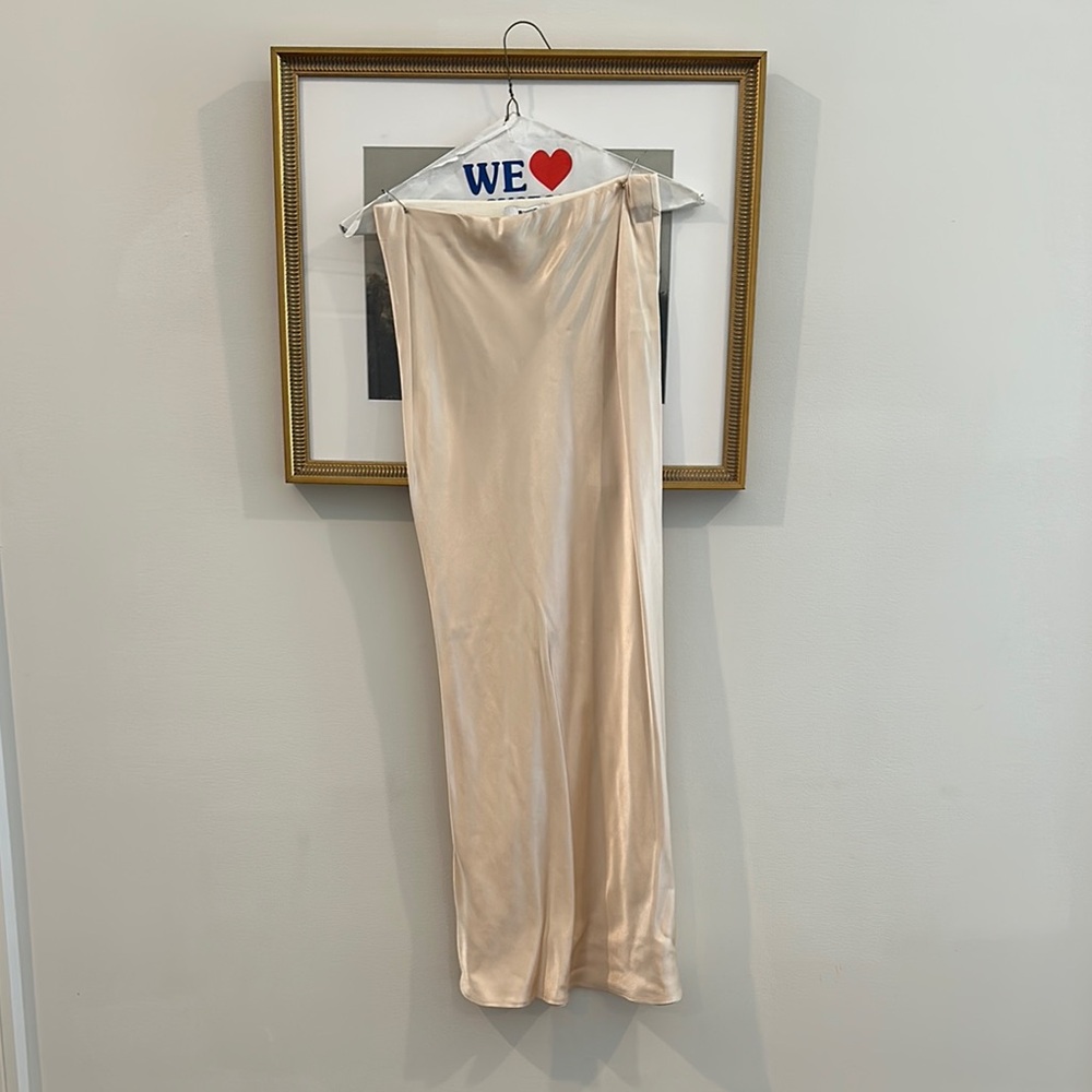 Elegant Ivory Slip Skirt